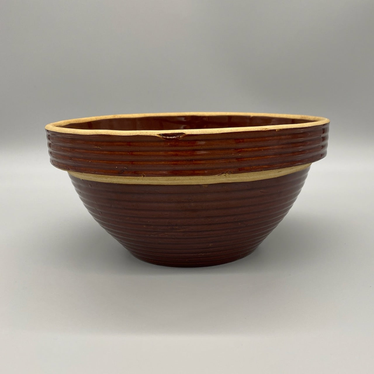 Ribbed Western Stoneware Bowl