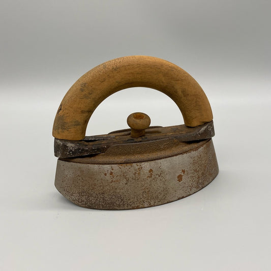 Sad Iron with Wooden Handle