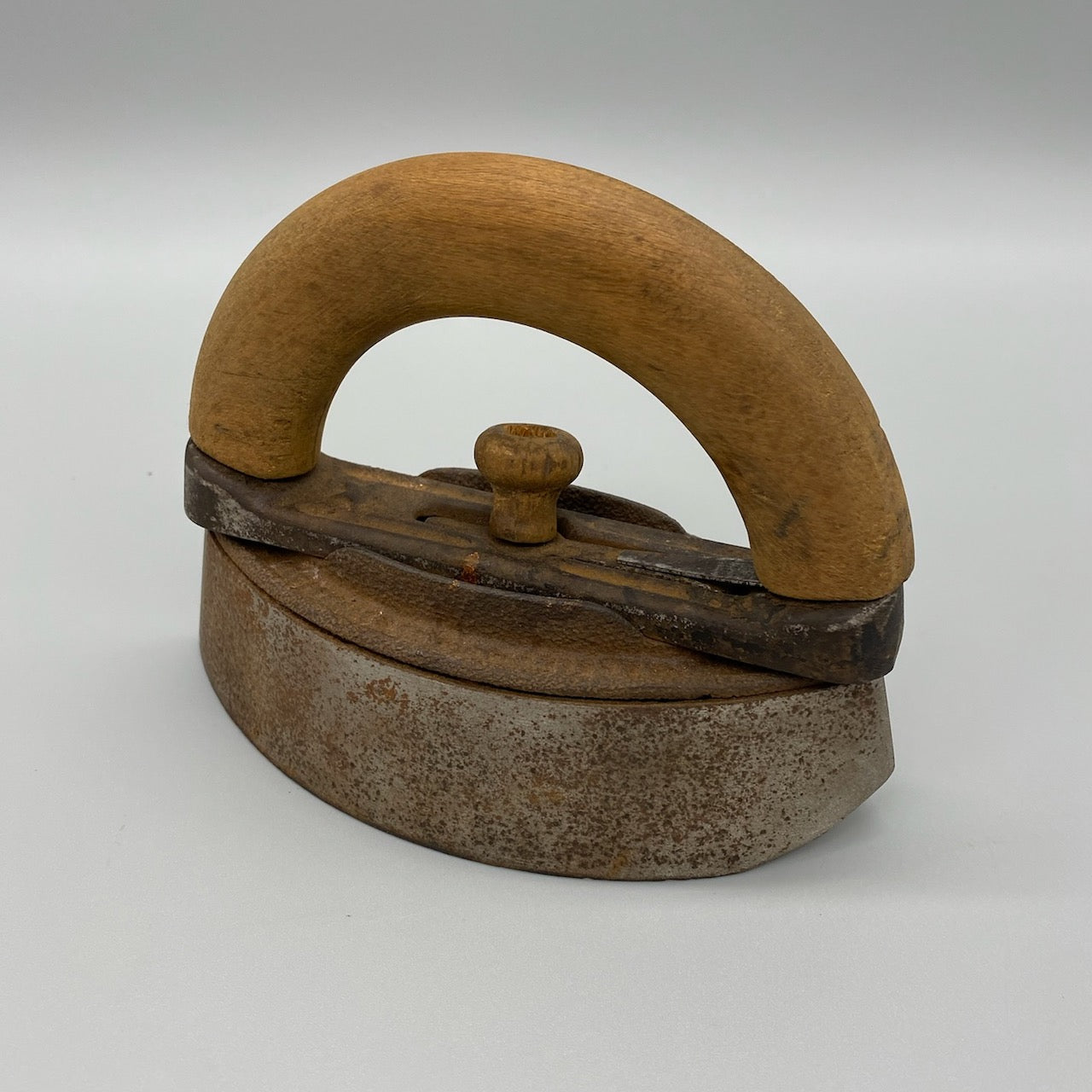 Sad Iron with Wooden Handle