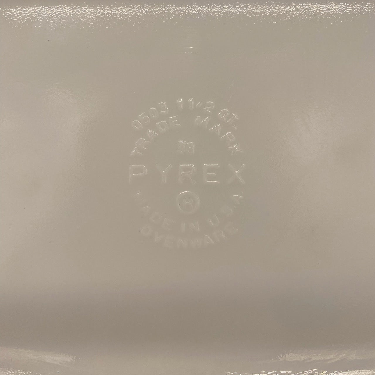 Green Pyrex Baking Dish