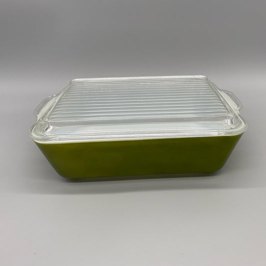 Green Pyrex Baking Dish