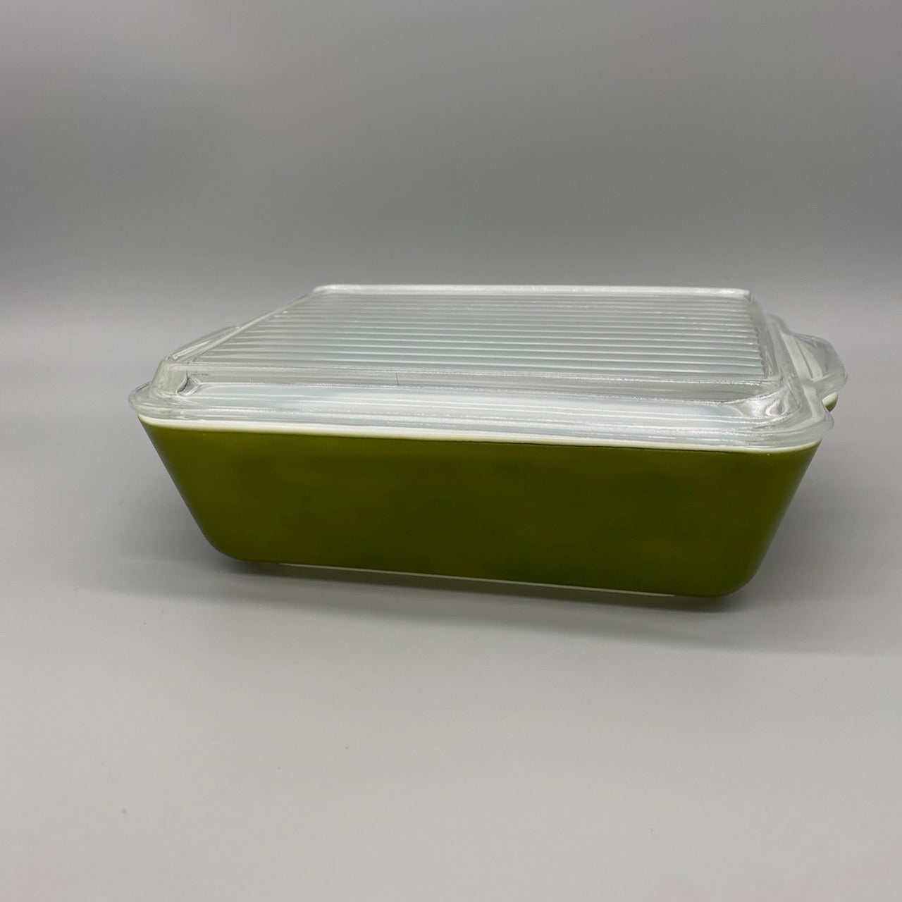 Green Pyrex Baking Dish